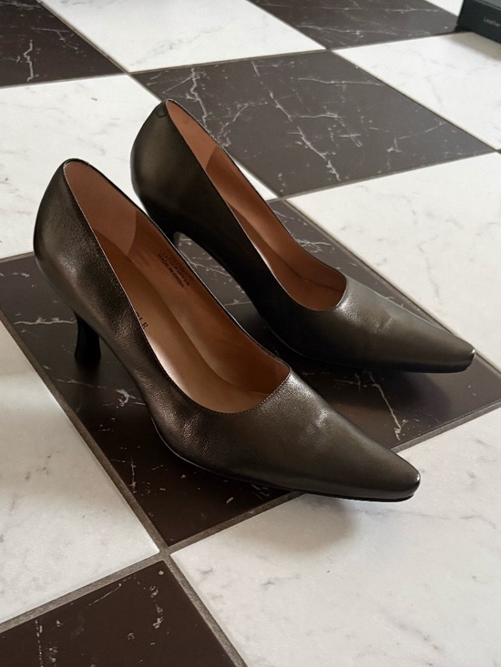 Kenneth Cole New York Shoes - Kenneth Cole New York Women's Size 40 Leather Brown Metallic Heels